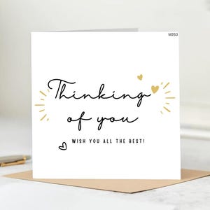Thinking Of You Sympathy Card For Friend, Thinking Of You Card, Bereavement Card, Thinking Of You Gift, Grief Card, Sorry For your Loss 6x6