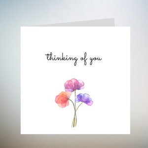 Karte für das Denken an Sie, senden Ihnen Liebe und Stärke Karte, positive Karte, Ermutigung Karte für Tochter, motivierende Freundschaftskarte 6x6