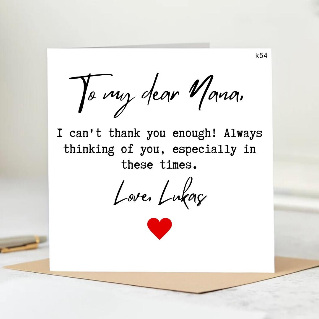 Thinking of You Card, Just Because Card, Sending Love Card ...