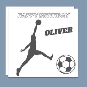 Carte d'anniversaire personnalisée de basket-ball masculin, carte de basket-ball pour fils, frère, 6 x 6
