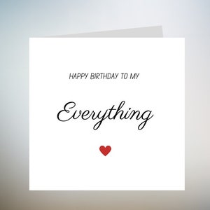 Carte d’anniversaire du mari, personnalisée 6x6