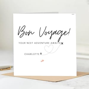 Biglietto di viaggio personalizzato, che l'avventura abbia inizio, biglietto Gap Year, biglietto Bon Voyage, biglietto Backpacking, biglietto World Trip, biglietto Good Luck 6x6