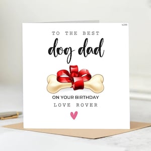 Cartão de aniversário de cachorro, cartão de aniversário para pai de cachorro, cartão de aniversário para pai de cachorro, feliz aniversário do cachorro, presente para pai de cachorro, dos cachorros 6x6