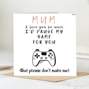 Lustige Gaming Mum Geburtstagskarte - Mama Karte von Kindern 150x160