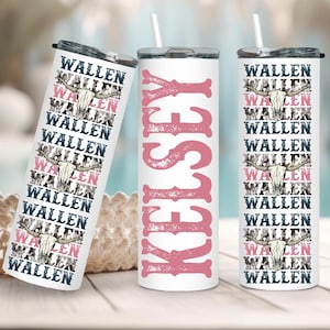 Wallen Tumbler Personalized - Wallen Tumbler - Country Music Fan Cup - Wallen Bullhead Tumbler - Wallen Western Tumbler -Music Lover Gift
