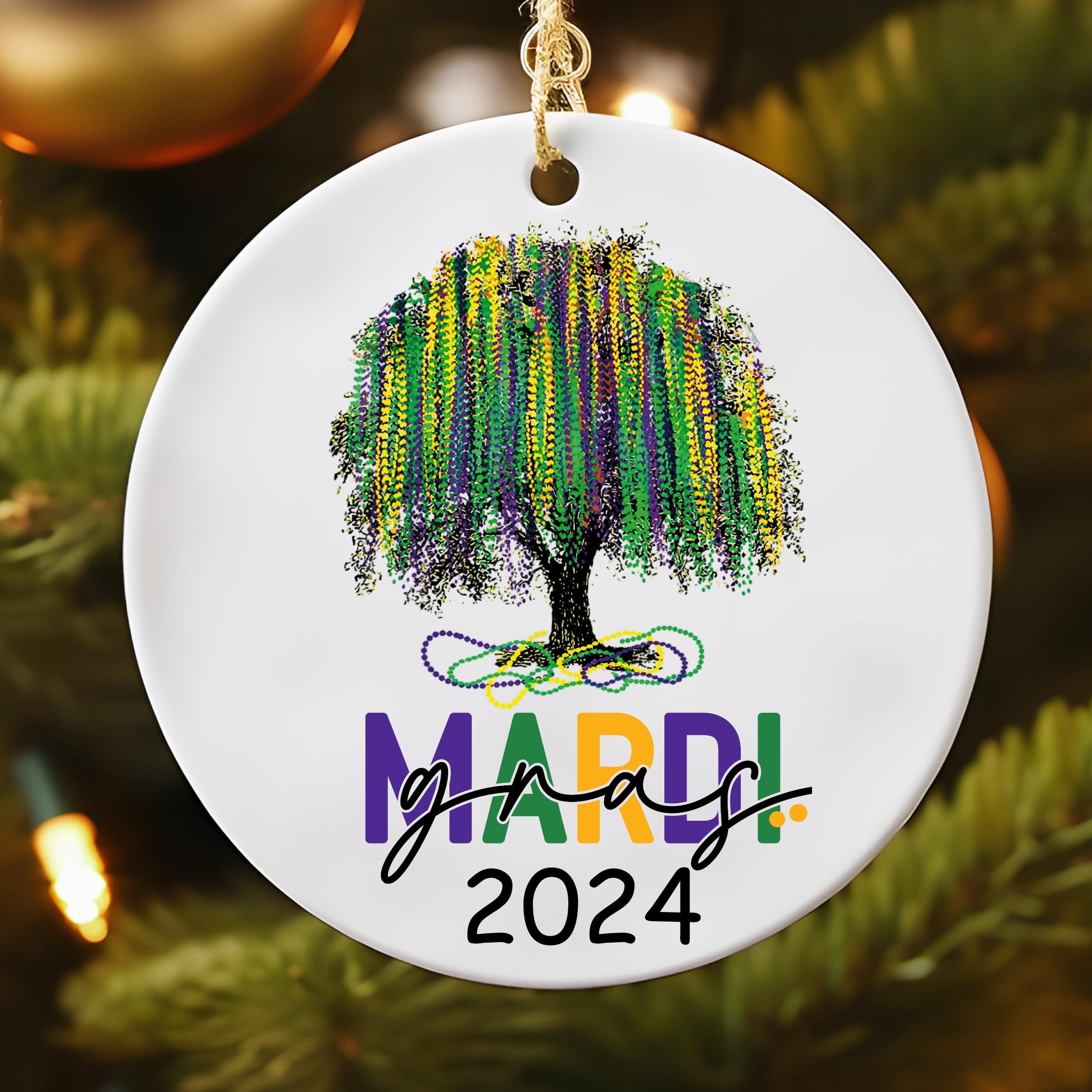 Mardi Gras Ornament - New Orleans Ornament - NOLA Ornament - Fat Tuesday  Ornaments - Mardi Gras Day Ornament