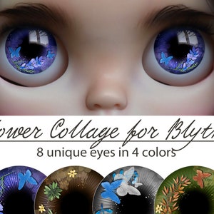 14 mm 3D eyes, Digital Blythe eyes, Realistic Doll Eyes Pattern