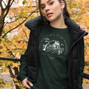 Wilderness Christian Long Sleeve Bible Verse Shirt