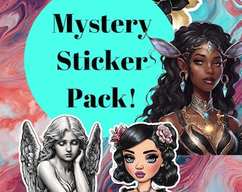 Mystery Sticker Pack - including all random die cut stickers or sheets - bullet journal stickers, planner, junkjournaling, craftings