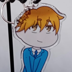 Acrylic anime keyring