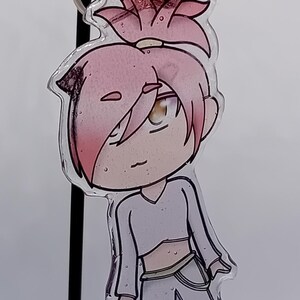 Acrylic anime keyring