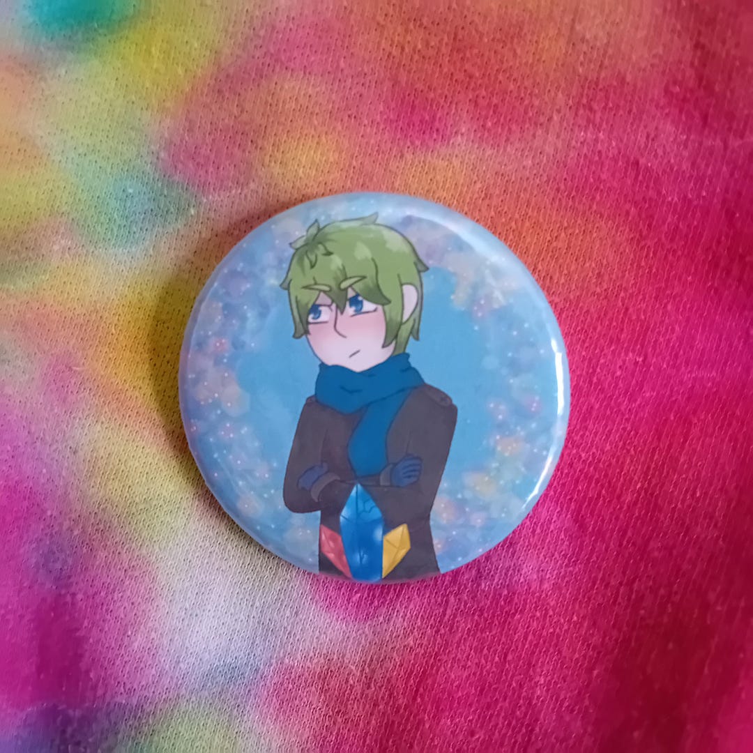 Anime Button Safety Pin Anime Character Badge - Etsy