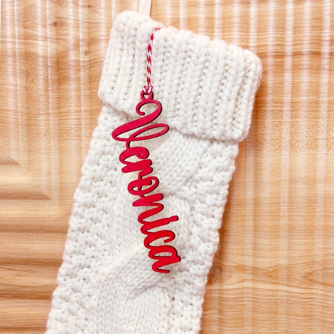 Christmas Stocking Name Tags, Christmas Gift Tags Wood,personalized