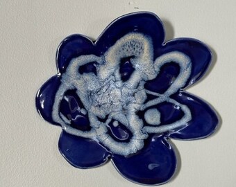 Handmade Ceramic Wall Art | Unique Flower Art | Handcrafted Modern Decor | Clay Wall Hanging | Birthday Gift | Holiday Gift | Housewarming