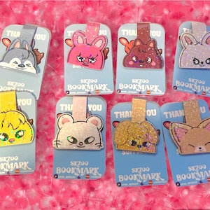 SKZOO Inspired Holographic Peekaboo Magnetic Bookmark | 3’ OT8 SKZOO BOOKMARK