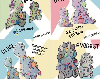 Dinosaur Patch-Pal Stickers | Waterproof Vinyl Stickers