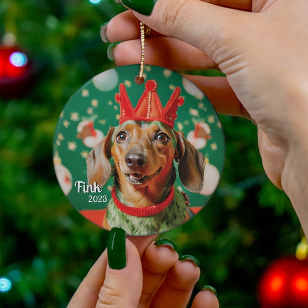 Dachshund Christmas Decor Custom Dachshund Ornaments Etsy