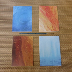 Carte impression d'art, nature card, cards 4 elements, carte de voeu éléments, carte éléments, nature greeting card