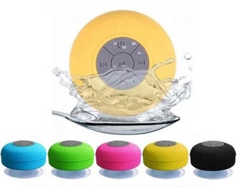 SHOWER WIRELESS BT Speaker | Round Outdoor Floating Waterproof Speaker | Wireless Smart Speaker with suction | Waterproof Bluetooth Speaker