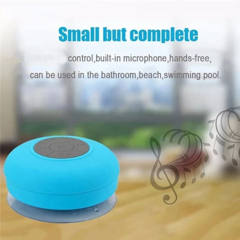 SHOWER WIRELESS BT Speaker | Round Outdoor Floating Waterproof Speaker ...