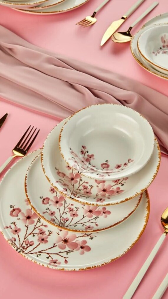 Dinner set for 6 people sale