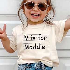 Custom Kids Name Back To School Shirt Shirt, Toddler First Day of School Tee Kindergarten Shirt With Name, First Day School Outfit