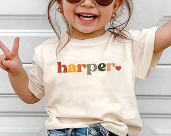 Custom Kids Name Back To School Shirt Shirt, Toddler First Day of School Tee Kindergarten Shirt With Name, First Day School Outfit