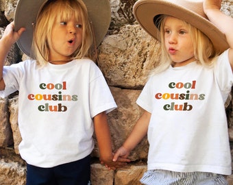 Cool Cousins Club Shirt, Cousins Matching Shirts Kids Newborn Announcement , Boho Cousin Crew Shirt Baby Bodysuit and Tee Shirt