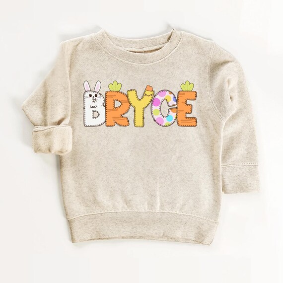 Personalized Easter Sweatshirt, Cute Bunny Toddler T-Shirt, Easter Family Trip Shirt, Baby and Kids Easter Tee, Easter Sweater, Bunny Tee