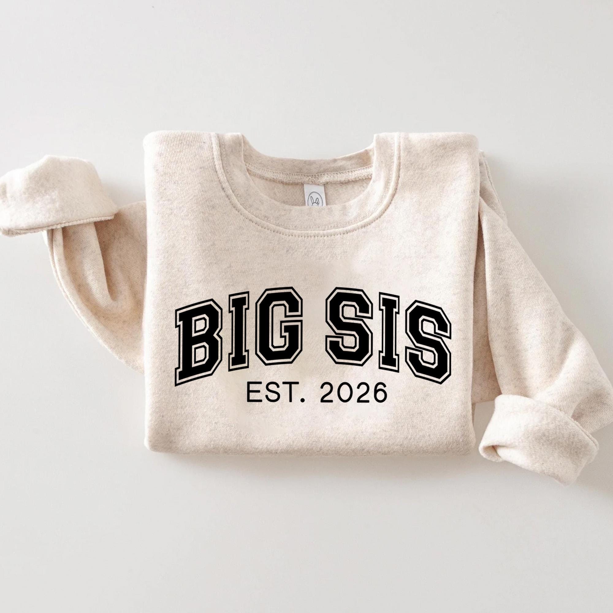 T-shirt "Je Vais être Grande Soeur 2026" - Annonce Drôle De Grossesse Pour Enfant - Cadeau Futur Grand Frère/soeur - 9