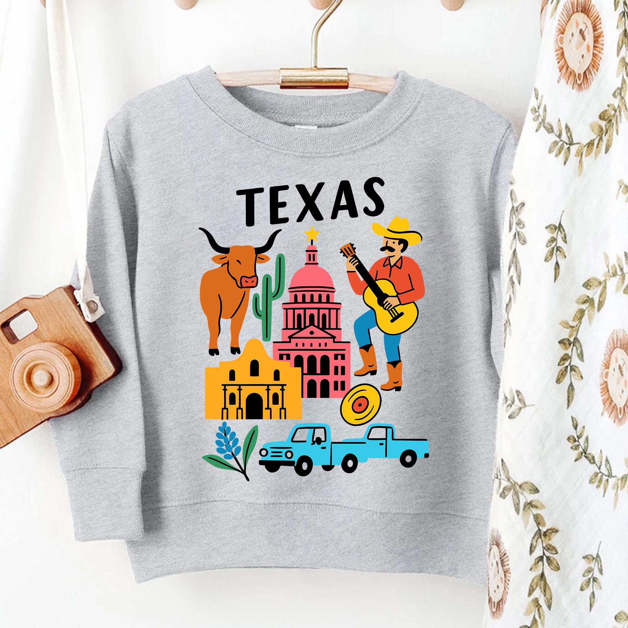 Texas State T-shirt for Kids, Lone Star State Toddler Tee, San Antonio ...