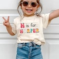 Custom Kids Name Back To School Shirt Shirt, Toddler First Day of School Tee Kindergarten Shirt With Name, First Day School Outfit product logo