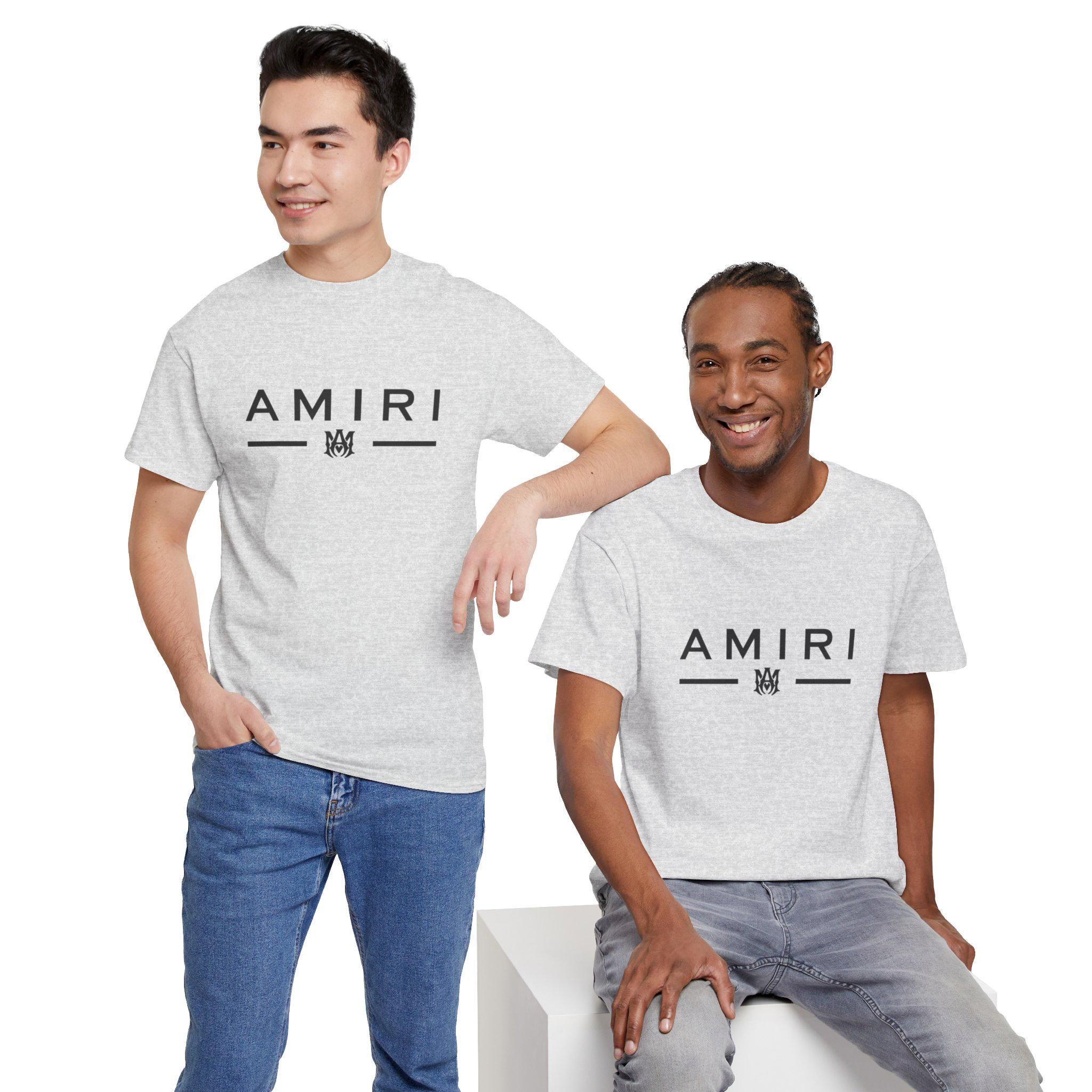 Amiri Shirt, AMIRI Logo Man T-shirt - Etsy