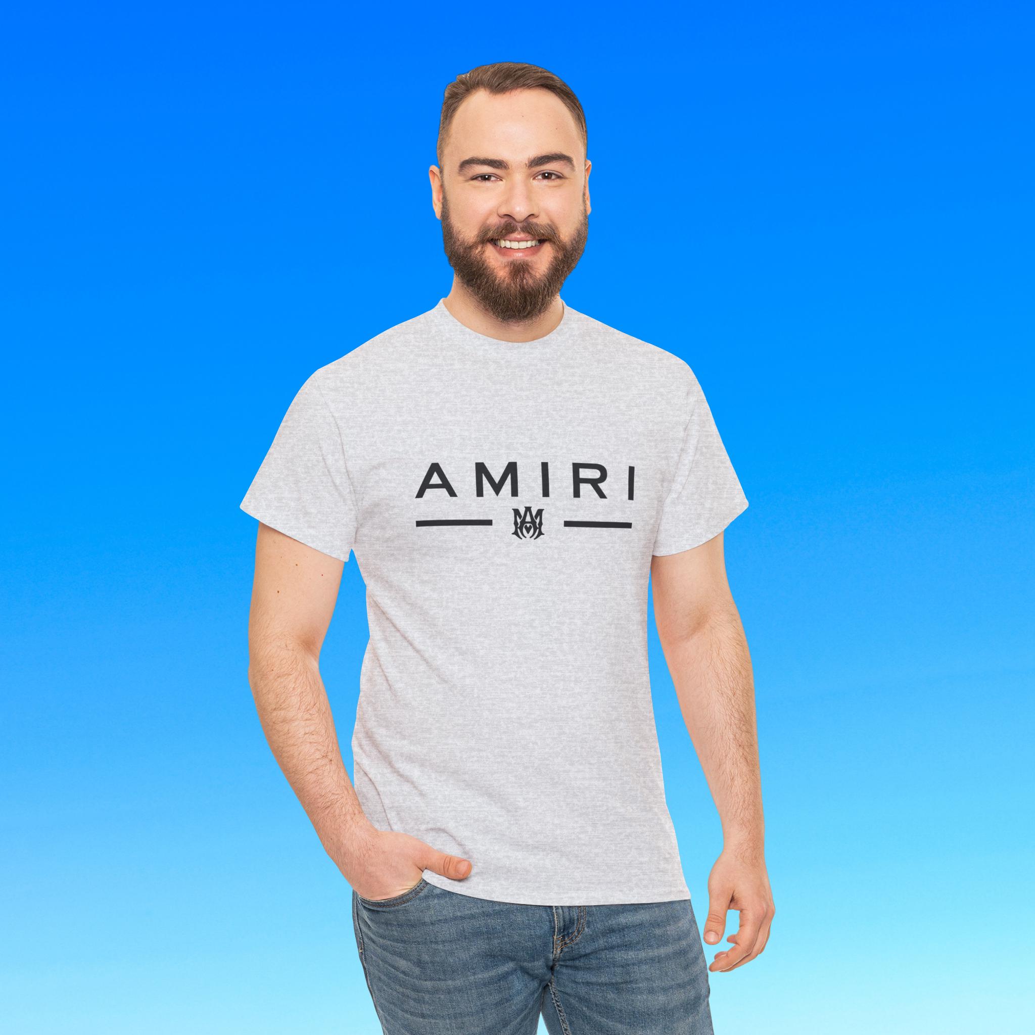 【関送込】AMIRI ロゴプリントTシャツ 関税・送料込】AMIRI ロゴプリント シャンパンコットンTシャツ