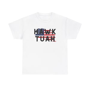 Viral Hawk Tuah T-Shirt - American Flag Graphic Tee , Man - Woman Shirt