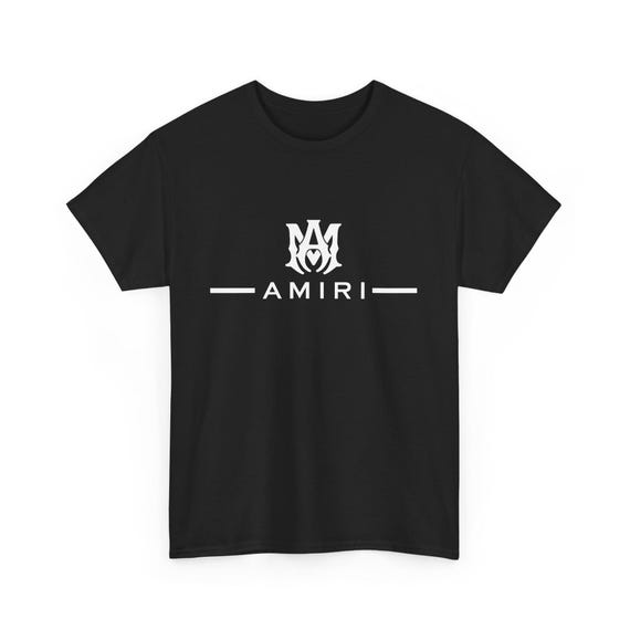 Amiri Logo Man Heavy Cotton Tee, Designer Graphic Tshirt Amiri Logo Man Heavy Cotton Tee, Designer Graphic Tshirt