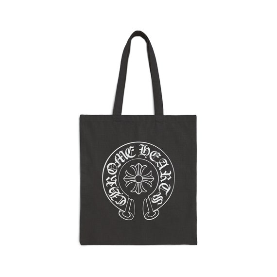 Chrome Hearts Inspired Eco friendly Cotton Canvas Tote Bag Stylish Reusable Shopping Bag With Unique Gothic Design for Gift Etsy