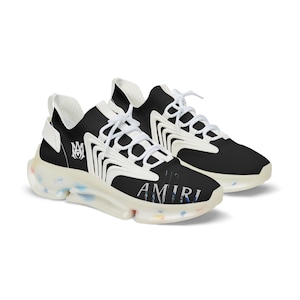 Amiri Men&#39;s Mesh Sneakers - Amiri Logo, Designer Sneakers, Amiri Shoes, Streetwear Footwear, Urban Fashion Trainers