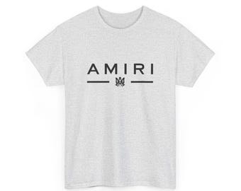 AMIRI♦洗練ストリートの美学 ロゴプリント ブルーTシャツ Amiri Shirt, AMIRI Logo Man T-shirt - Etsy