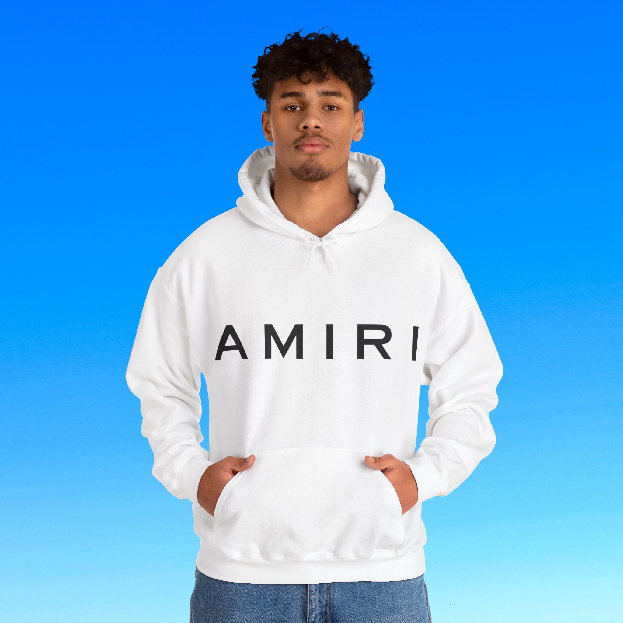 AMIRI Logo Unisex Heavy Blend™ Amiri Hooded Sweatshirt - Etsy