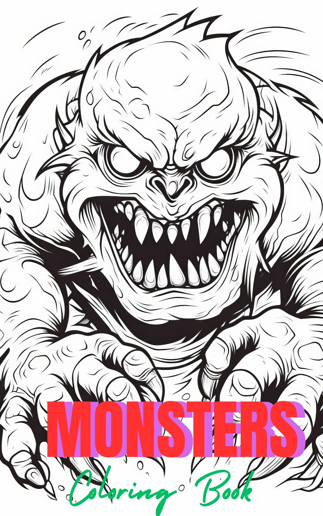 Coloring Book Coloring Pages Monster Characters - Etsy