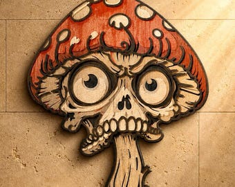 Skull Mushroom Multilayer SVG,3D Mandala,Laser Cut,Paper Cut File,Plywood Cutting