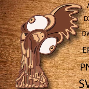 Carino gallo multistrato SVG, file di taglio gallo, gallo taglio laser strato 3D, taglio compensato, taglio carta, file SVG, compensato mandala 3D