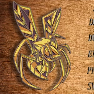 Wasp multilayer SVG,3D Wasp insect ,Laser Cut file, Multilayer, DIY Cutting, Glowforge, Wooden wasp, Wall Decor