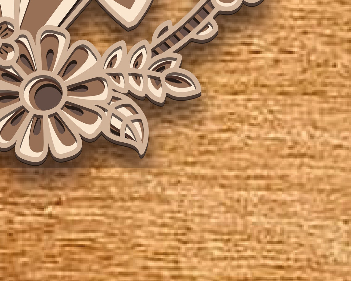 Easter Bunny Multilayer SVG File: Laser Cut CNC Router Template ...