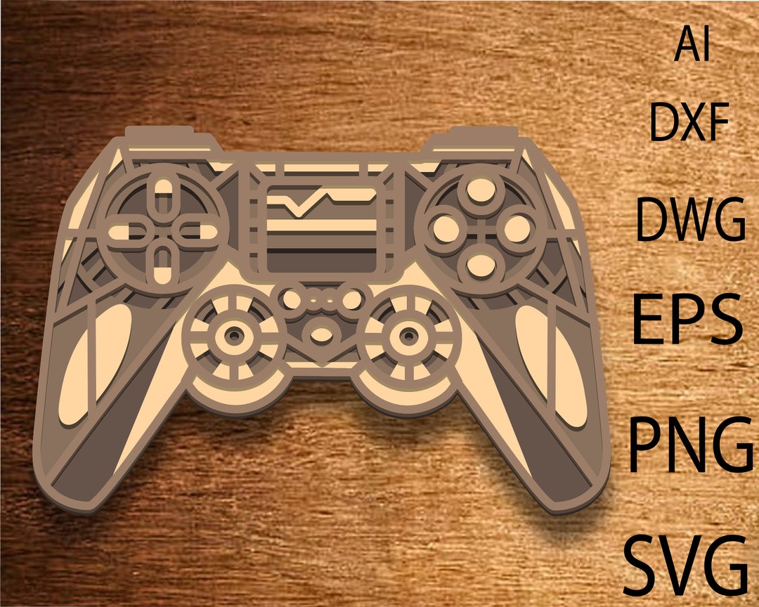Video Game Controller Multilayer Svg ,laser Cut File ,wood Cutting