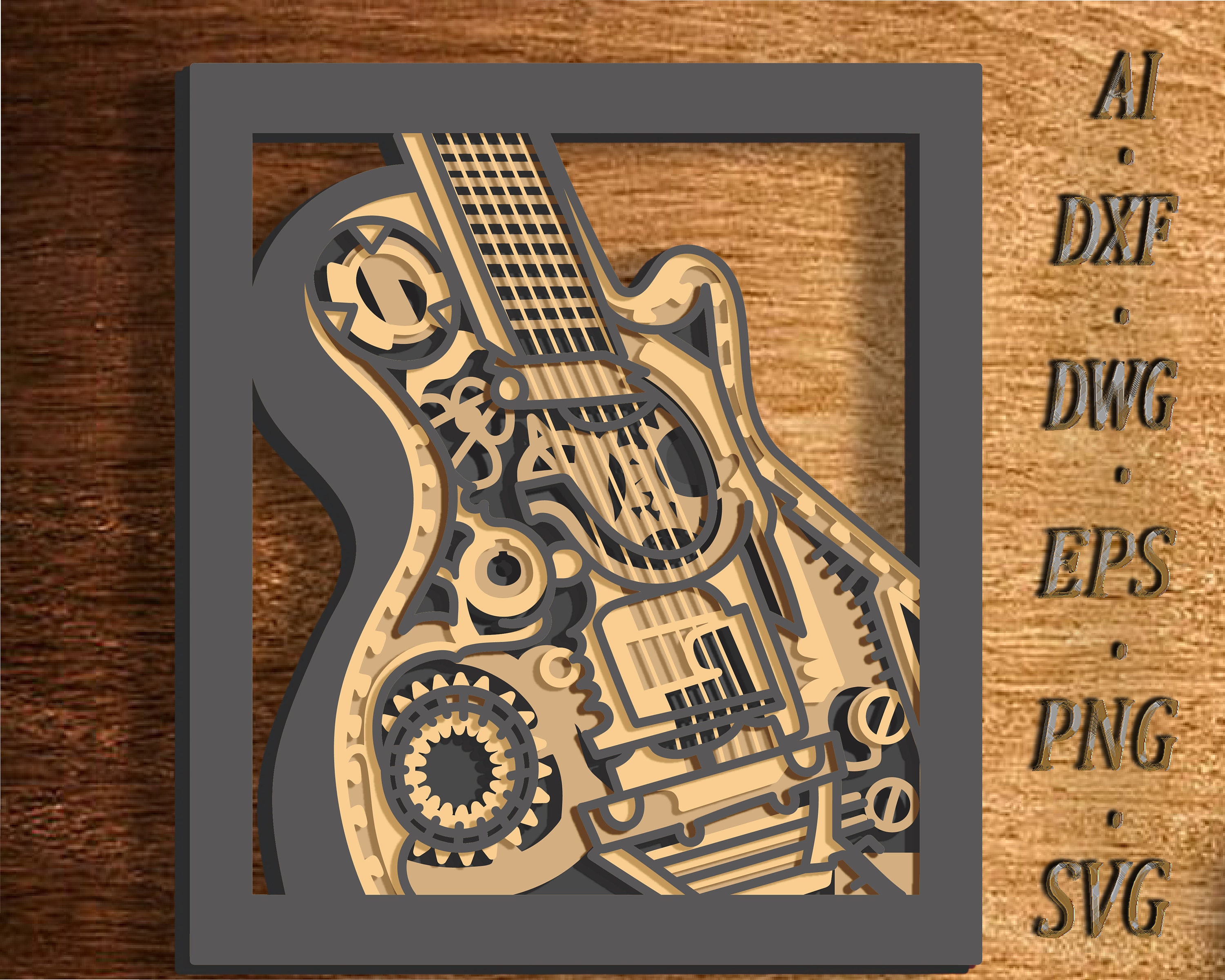 アート・デザイン・音楽 Hogarth: representing nature's machine 2025 New Handmade Metal Guitar Windmill Garden Decoration