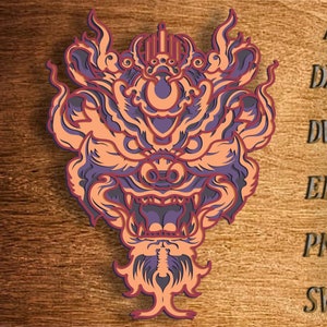 3D Dragon Mandala SVG File, 3D Layered Dragon, Zentangle Multilayer, Mandala Multilayer, Dragon SVG File, Dragon DXF, Laser Cutting