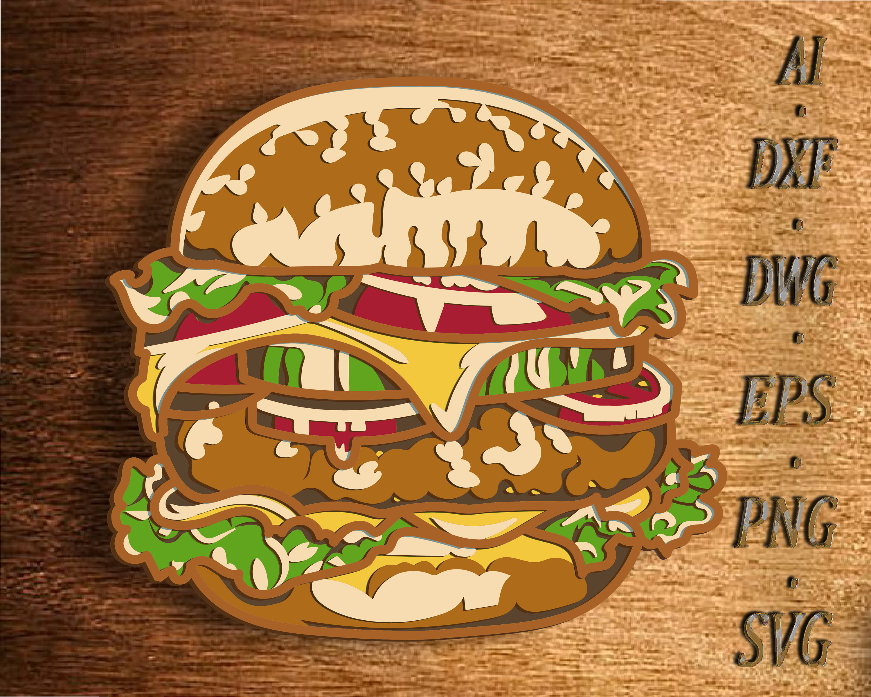 Hamburger birthday card - Etsy 日本