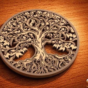 Tree of Life Multilayer SVG,3D Mandala,Laser Cut,Paper Cut File,DIY Cutting
